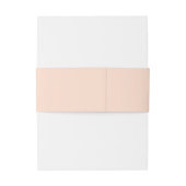 Einfache Peach Monogram Names Wedding Einladungsbanderole (Rückseitenbeispiel)