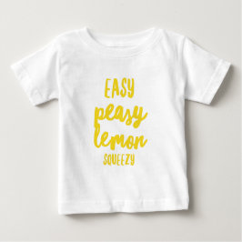 Einfache Peasy Zitrone Squeezy Baby T-shirt