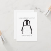 Einfache Penguin-Rente Karte (Vorderseite/Rückseite Beispiel)