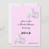 Einfache Peony Bridal Dusche Einladung (Vorderseite)