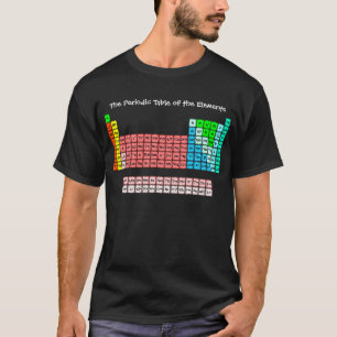Einfache Periodensystem (Handschrift-Stil) T-Shirt