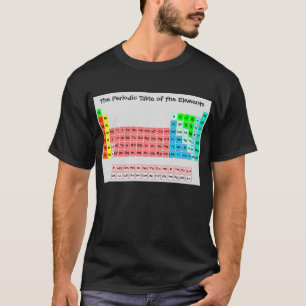 Einfache Periodensystem (Handschrift-Stil) T-Shirt