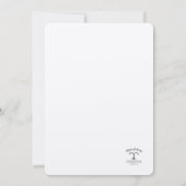 Einfache Perlen Einladung Hochzeit individuell anp (Rückseite)