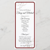 Einfache Perlen Hochzeitsprogramm Programm (Vorderseite)