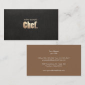 Einfache Personal Koch Catering Visitenkarte (Vorne/Hinten)