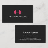 Einfache Personal Trainer Fitness Visitenkarten Visitenkarte (Vorne/Hinten)