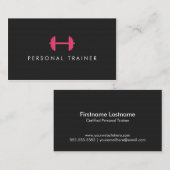 Einfache Personal Trainer Fitness Visitenkarten Visitenkarte (Vorne/Hinten)