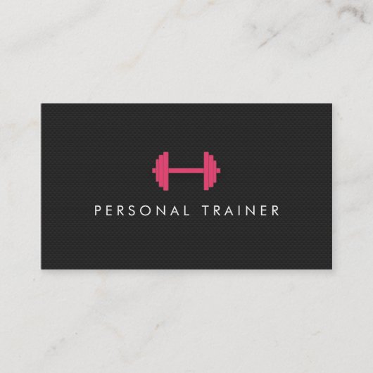 Einfache Personal Trainer Fitness Visitenkarten Visitenkarte (Vorderseite)