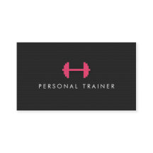 Einfache Personal Trainer Fitness Visitenkarten