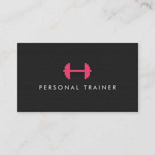 Einfache Personal Trainer Fitness Visitenkarten Visitenkarte (Vorderseite)