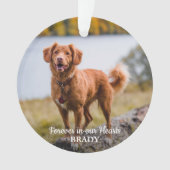 Einfache Personalisierte 2-Foto-Beileid-Memorial Ornament (Vorderseite)