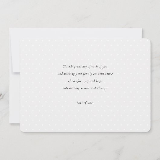 Einfache Personalisierte 3 FotoCollage Weihnachten (Rückseite)