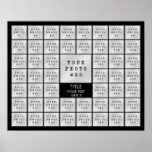 Einfache, Personalisierte 51-FotoCollage Poster (Vorne)