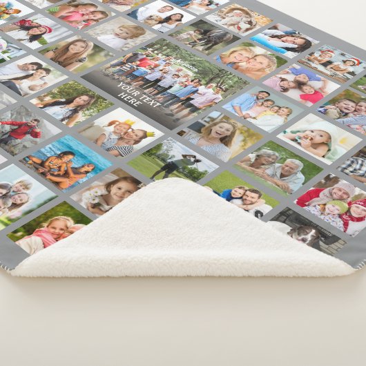 Einfache Personalisierte 53-FotoCollage - benutzer Sherpadecke (3/4)