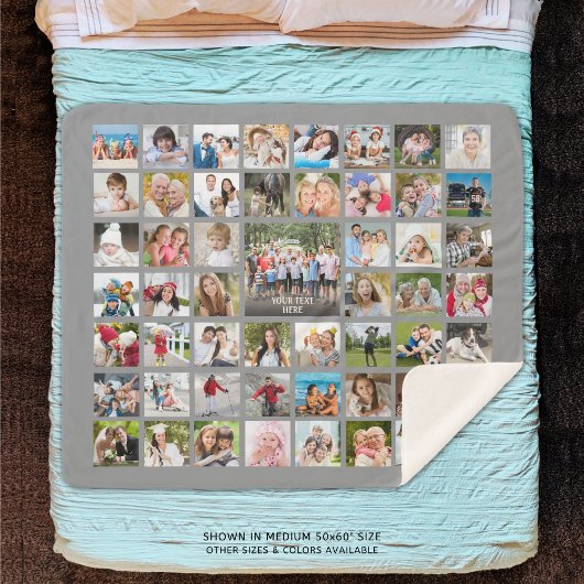 Einfache Personalisierte 53-FotoCollage - benutzer Sherpadecke