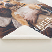 Einfache Personalisierte Begleiter Foto Zitat Hund Sherpadecke (3/4)