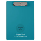 Einfache Personalisierte Beleuchtung Aquamarin Klemmbrett (Vorderseite)