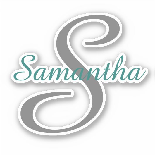 Einfache personalisierte Bezeichnung Aufkleber (Vorderseite)