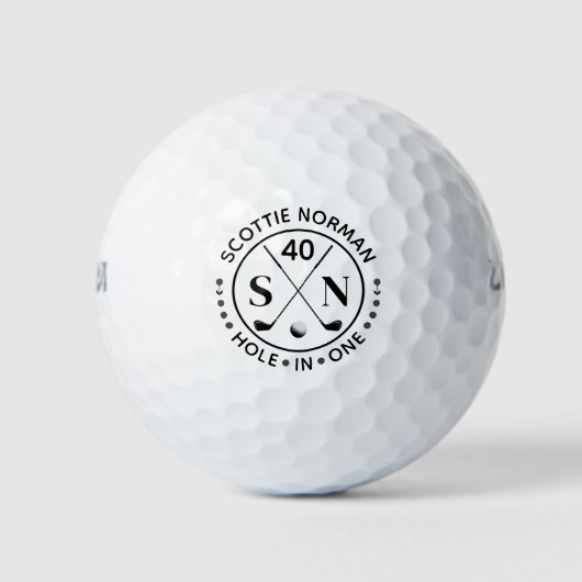 EINFACHE Personalisierte Bezeichnung Classic Golfball (Vorderseite)