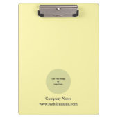 Einfache Personalisierte Creme Klemmbrett (Vorderseite)