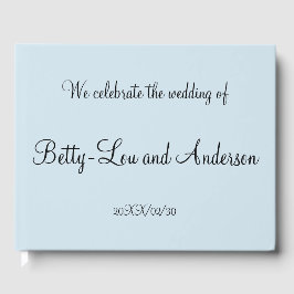 Einfache Personalisierte Eheschließungsbuchhaltung Gästebuch