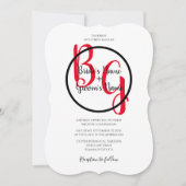 Einfache Personalisierte Einladungen für Hochzeite (Vorderseite)