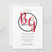 Einfache Personalisierte Einladungen für Hochzeite (Vorderseite)