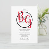 Einfache Personalisierte Einladungen für Hochzeite (Stehend Vorderseite)