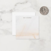 Einfache Personalisierte Elegant Soft Veined Marmo Mitteilungskarte (Vorderseite/Rückseite Beispiel)