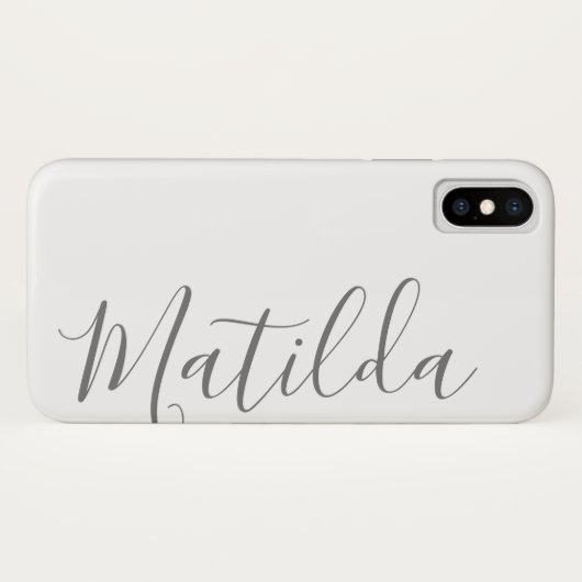 Einfache Personalisierte Farbbezeichnung Case-Mate iPhone Hülle (Rückseite (Horizontal))