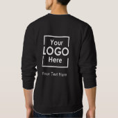 Einfache Personalisierte Firmenlogo - Vorderseite Sweatshirt (Rückseite)