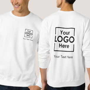 Einfache Personalisierte Firmenlogo - Vorderseite Sweatshirt