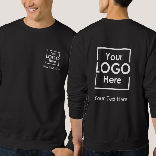 Einfache Personalisierte Firmenlogo - Vorderseite Sweatshirt