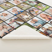 Einfache personalisierte Fotocollage mit 30 Bilder Sherpadecke (3/4)