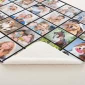Einfache personalisierte Fotocollage Multi 30 Bild Sherpadecke (3/4)
