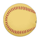 Einfache personalisierte Goldschrift Baseball (Vorderseite Links)