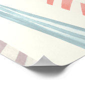 Einfache Personalisierte Happy Birthday Candles Poster (Ecke)