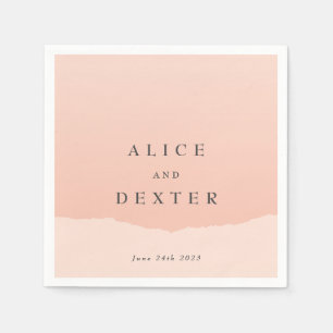 Einfache Personalisierte Hochzeit Napkins Serviette