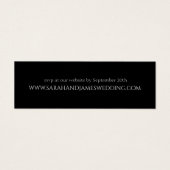 Einfache Personalisierte Hochzeitsseite Mini-Karte (Vorderseite)