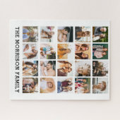 Einfache Personalisierte Instagram-Familie Puzzle (Horizontal)