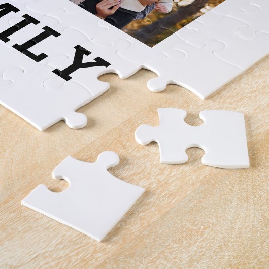 Einfache Personalisierte Instagram-Familie Puzzle (Seite)
