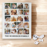 Einfache Personalisierte Instagram-Familie Puzzle<br><div class="desc">Mit diesem Personalisierten Jigsaw-Puzzle können Sie Ihre hochgeschätzten Erinnerungen erfassen. Dieses Puzzle mit Platz für Ihre Lieblings-Fotos schafft eine atemberaubende visuelle Darstellung Ihrer besonderen Momente. Personalisieren Sie es mit Ihren eigenen Bildern, um ein einzigartiges Geschenk für Freunde, Familie oder sogar sich selbst zu machen. Perfekt für Geburtstage, Jubiläen oder einfach...</div>
