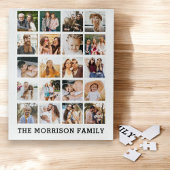 Einfache Personalisierte Instagram-Familie Puzzle