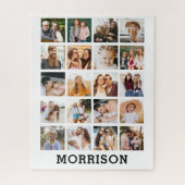 Einfache Personalisierte Instagram-Familie Puzzle (Vertikal)