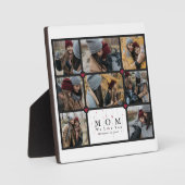 Einfache Personalisierte Liebe Mama 8 Foto Collage Fotoplatte (Vorderseite)