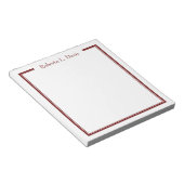 Einfache personalisierte Linien Notizblock (angewinkelt)