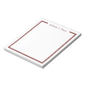 Einfache personalisierte Linien Notizblock (Rotiert)