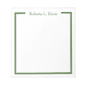 Einfache personalisierte Linien Notizblock (Vorderseite)