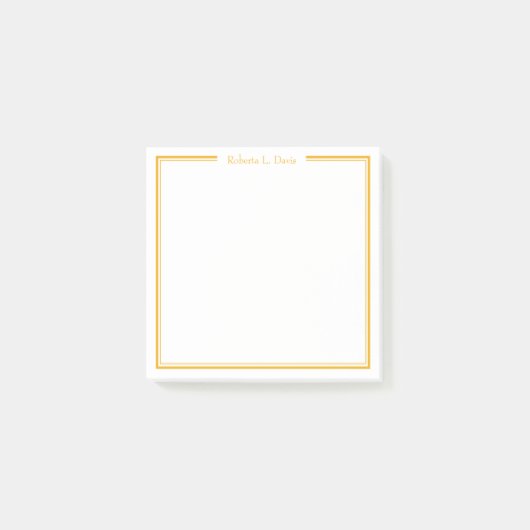 Einfache personalisierte Linien Post-it Klebezettel (Vorderseite)