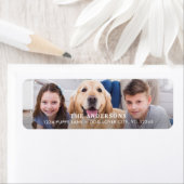 Einfache Personalisierte moderne Foto-Rücksendeadr (Insitu)